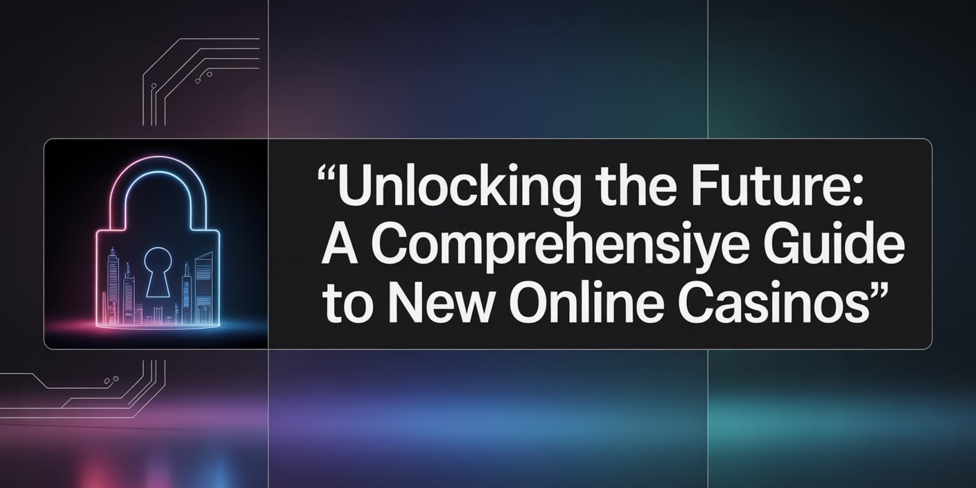 Unlocking the Future: A Comprehensive Guide to New Online Casinos