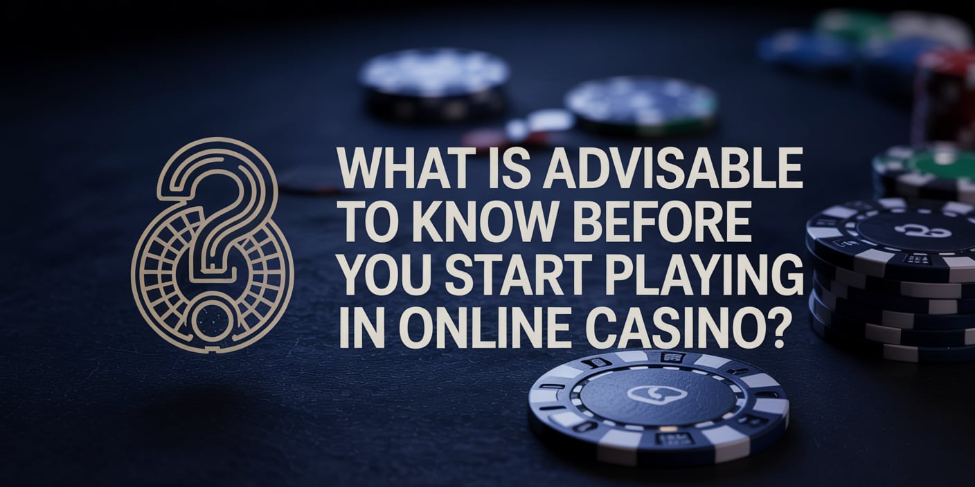 What is advisable to know before you start playing in online casino?